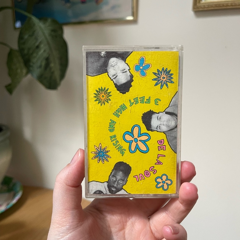 De La Soul '3 Feet High and Rising' Cassette Tape vintage hip hop rap merch 1989